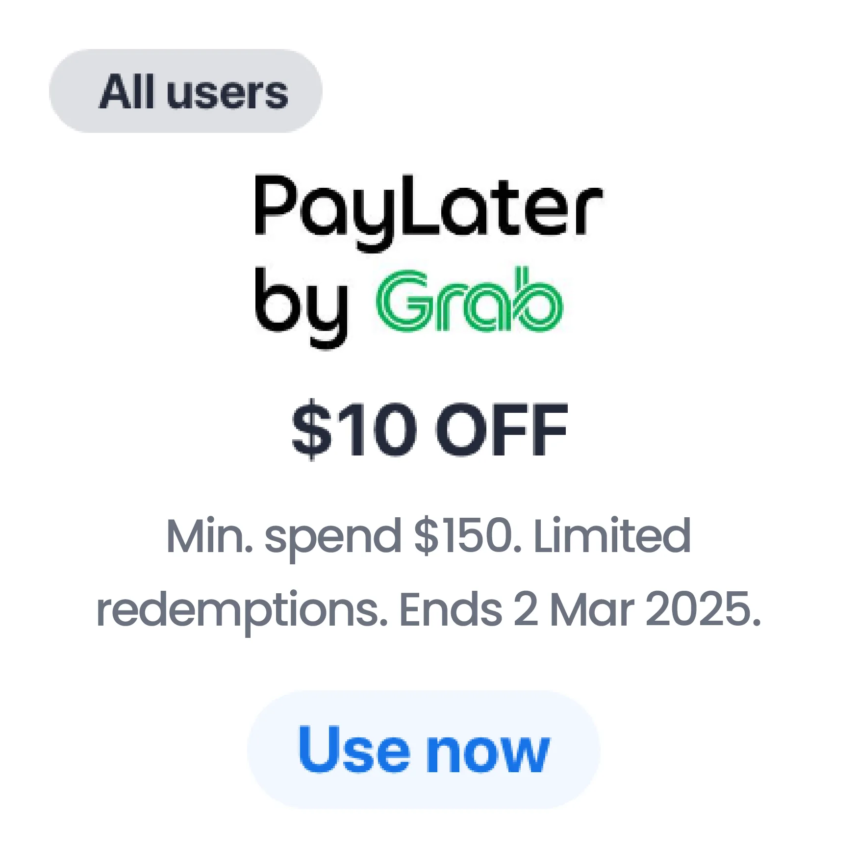 PL by Grab $10 off EC