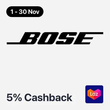 1 Nov - 30 Nov Bose 5%