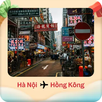  Bay thẳng Hà Nội - Hồng Kông giá từ 3.002.100đ