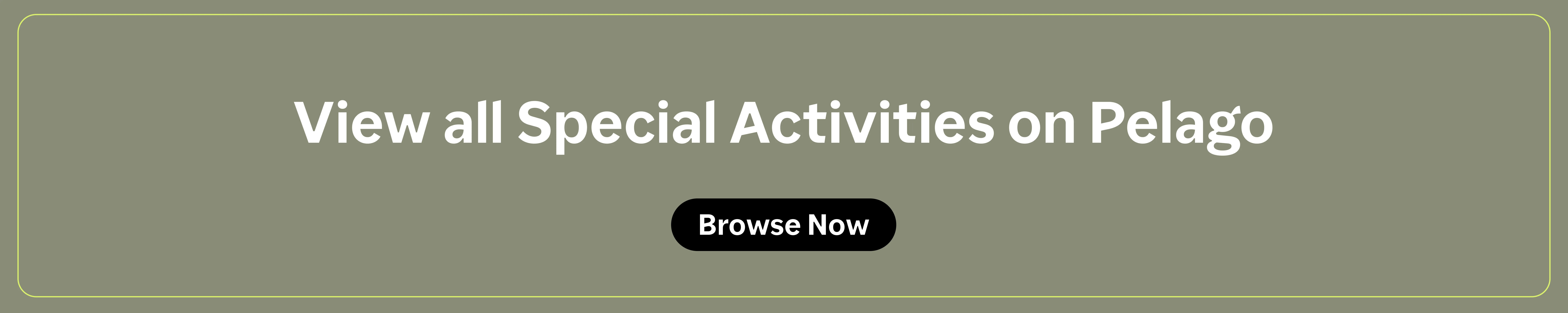 List of Special Activities 