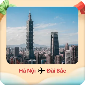 Bay thẳng Hà Nội - Đài Bắc giá từ 3.041.412đ