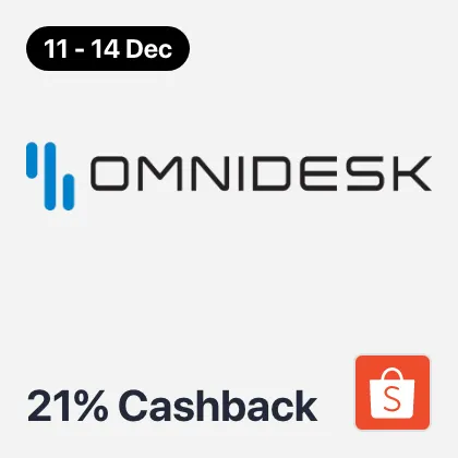 11 Dec - 14 Dec Omnidesk Official Store 21%