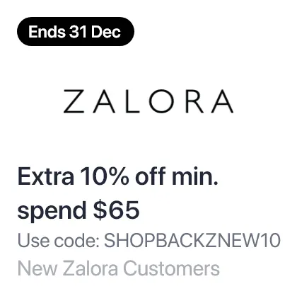 Zalora 10% (Ends 31 Dec)