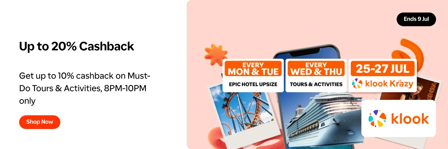 Klook TravelWed 9 July anchor gold web