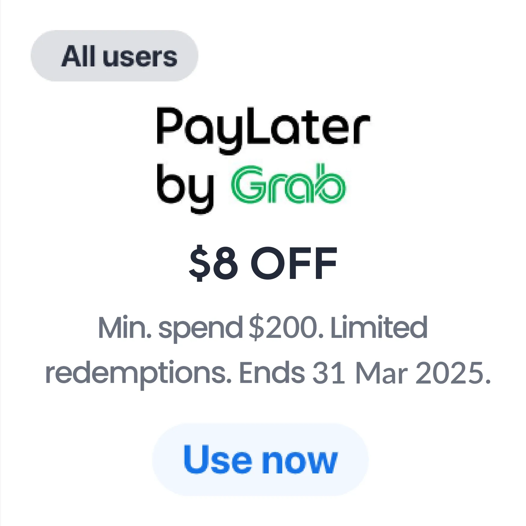 PL by Grab $8 off EC