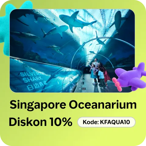 Singapore Oceanarium. Diskon 10%. Kode Voucher: KFAQUA10