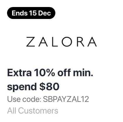 Zalora 12.12 (Ends 15 Dec)