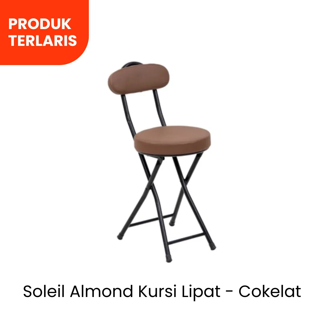 Produk terlaris - Soleil Almond Kursi Lipat - Cokelat