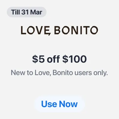 Love, Bonito Pay $5 off - NC