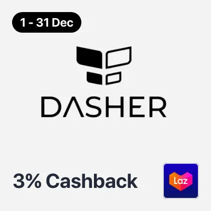 1 Dec - 31 Dec Dasher 3%