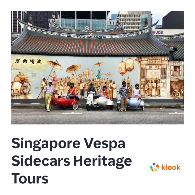 Singapore Vespa Sidecars Heritage Tours