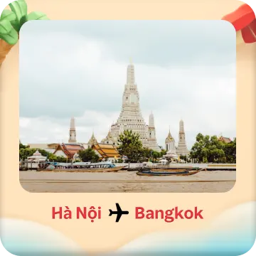 Bay thẳng Hà Nội - Bangkok giá từ 2.095.493đ