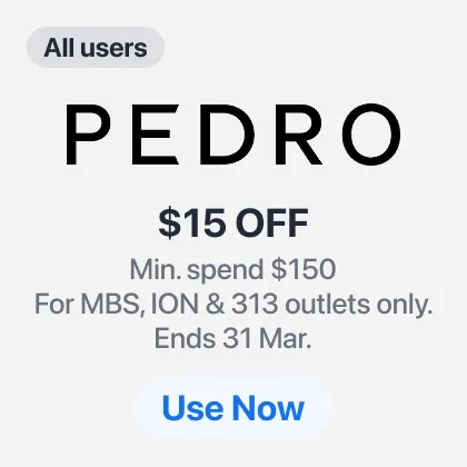 PEDRO $15 OFF (Ends 28 Mar)