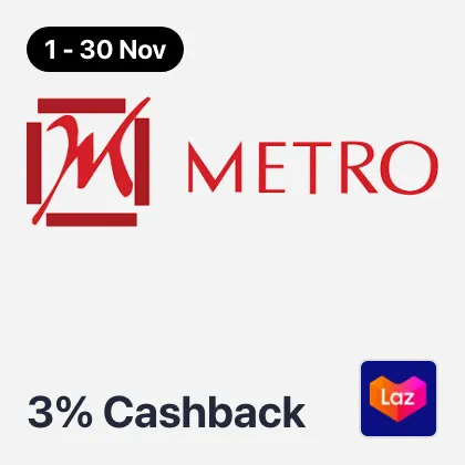 1 Nov - 30 Nov Metro 3%