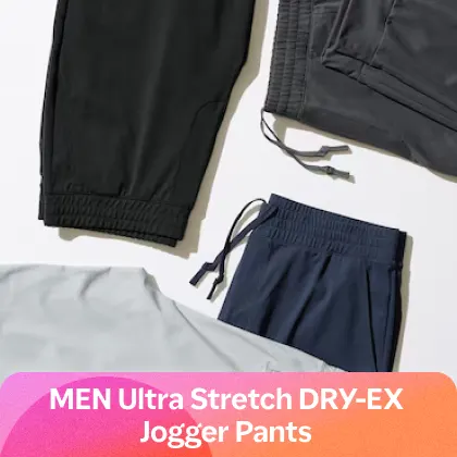 MEN Ultra Stretch DRY-EX Jogger Pants