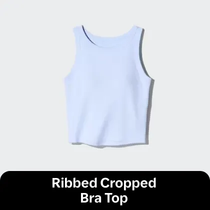 Ribbed Cropped Bra Top