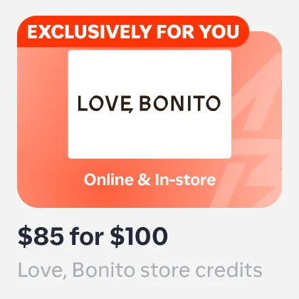 Love, Bonito MYS - $85 for $100 (exclusive)