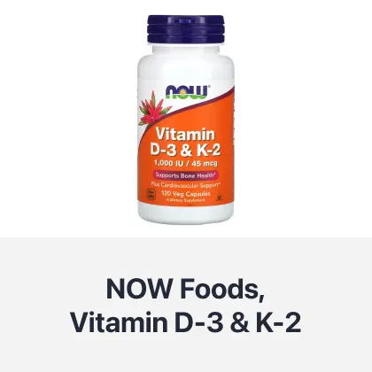 NOW Foods, Vitamin D-3 & K-2