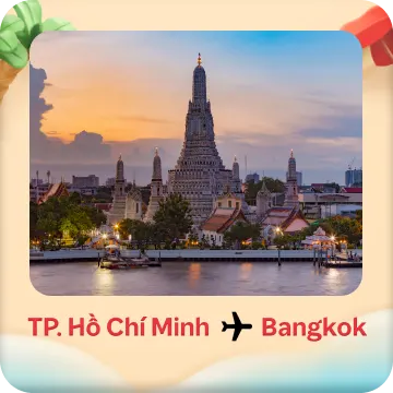 Bay thẳng Tp.HCM - Bangkok giá từ 1.384.964đ