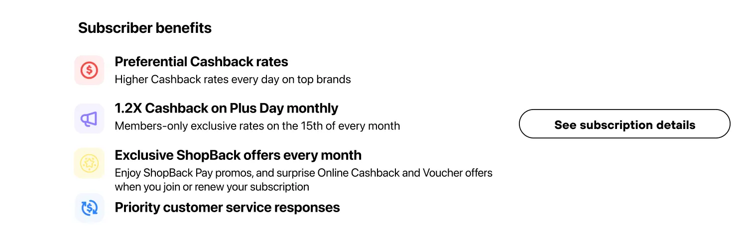 Subscriber benefits (Web)
