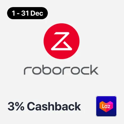 1 Dec - 31 Dec Roborock 3%