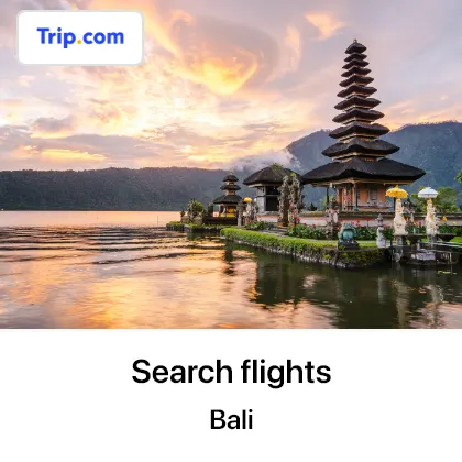 Book flight tickets to Bali - Evergreen (12 Jul - 20 Aug)