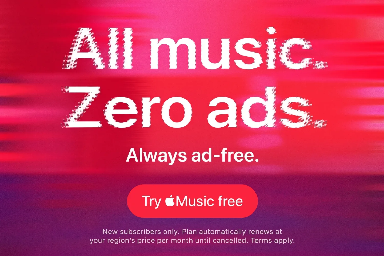 Apple Music hero banner