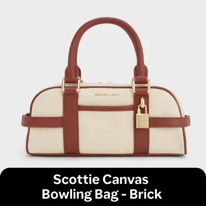 Scottie Canvas Bowling Bag in Brick
