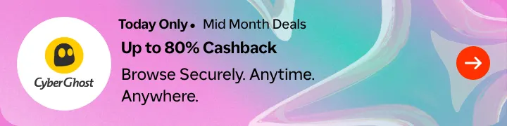 Cyberghost VPN web homepage hero