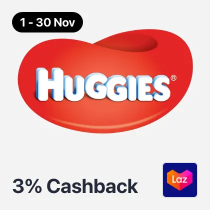 1 Nov - 30 Nov Huggies 3%