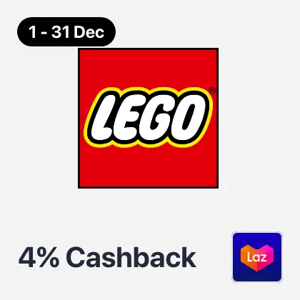 1 Dec - 31 Dec Lego official store 4%