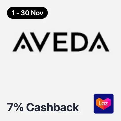 1 Nov - 30 Nov Aveda 7%