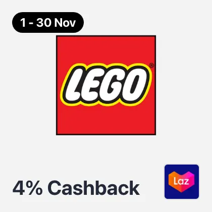 1 Nov - 30 Nov Lego official store 4%