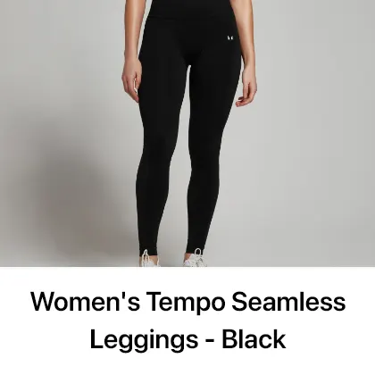 Women's Tempo Seamless Leggings - Black