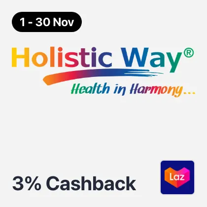 1 Nov - 30 Nov Holistic Way Official Store 3%