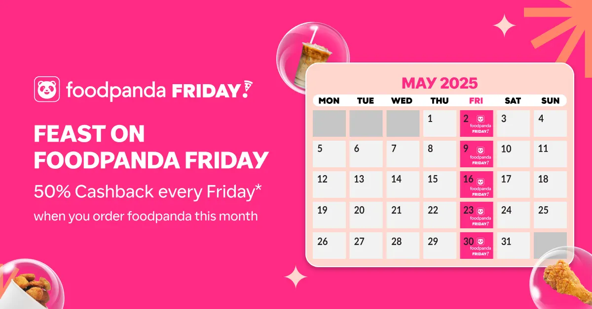 foodpanda Friday - May Cheatsheet