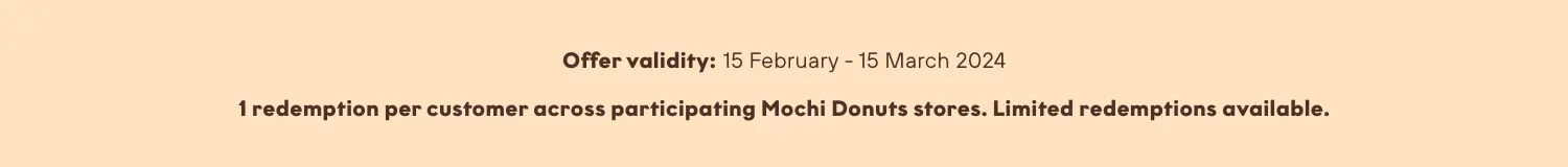 Mochi Donuts - T&C