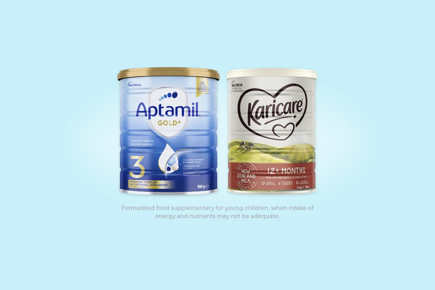 Aptamil and Karicare Toddler Milks hero banner