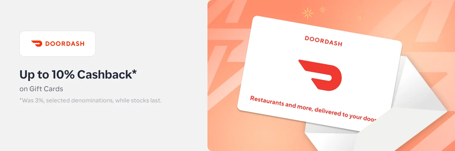 DoorDash Up to 10% 
