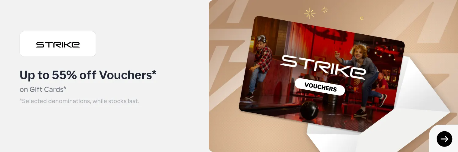 Strike Voucher 55% Off
