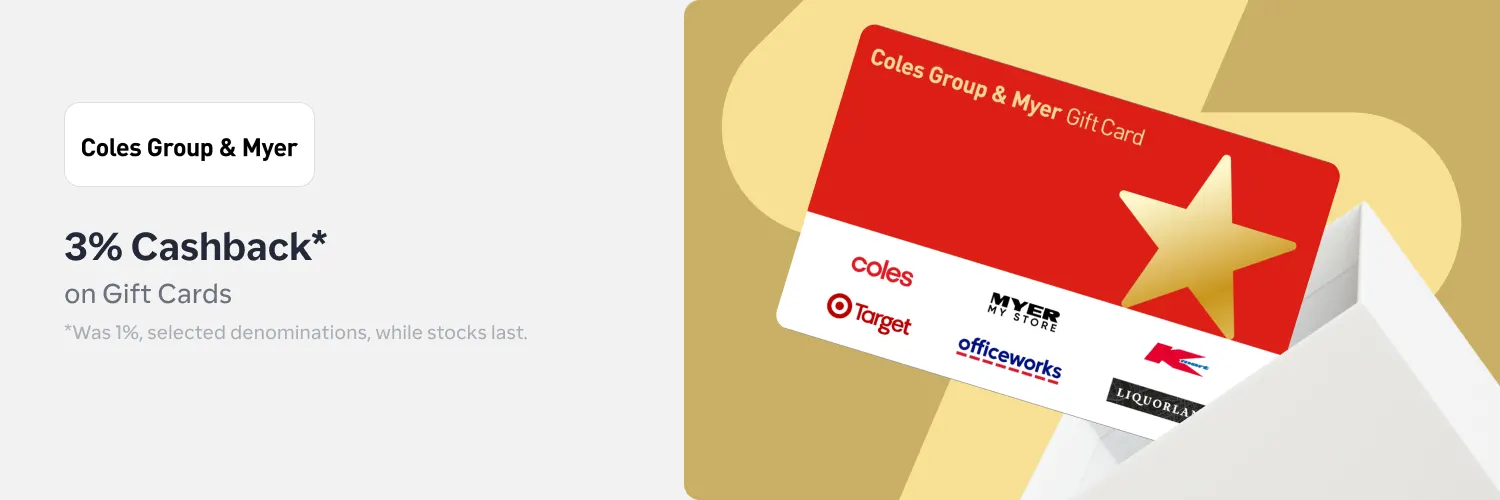 Coles Group & Myer 3%