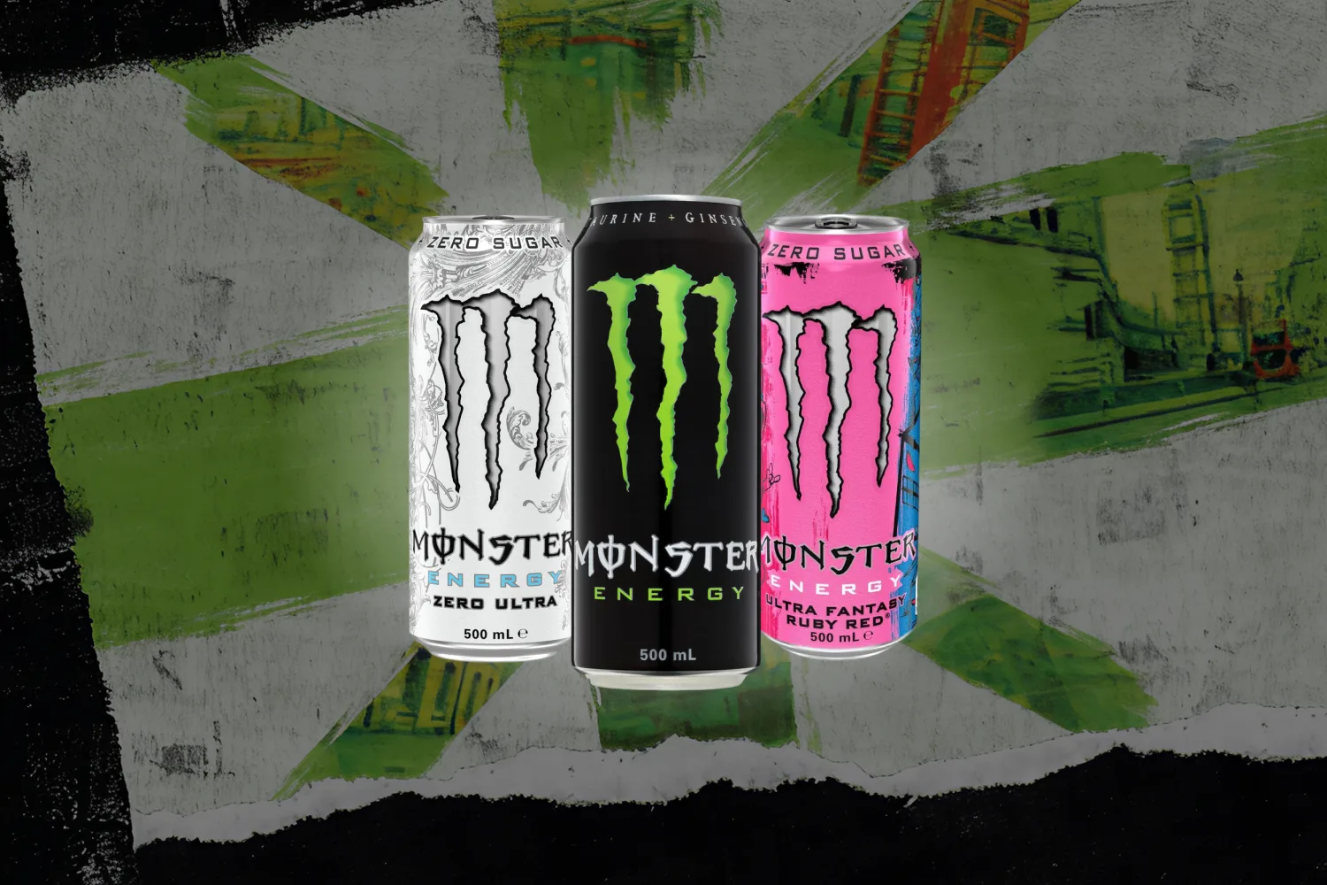 Monster Energy Drinks hero banner