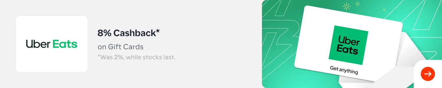 Uber Eats Promo 8% (14June)
