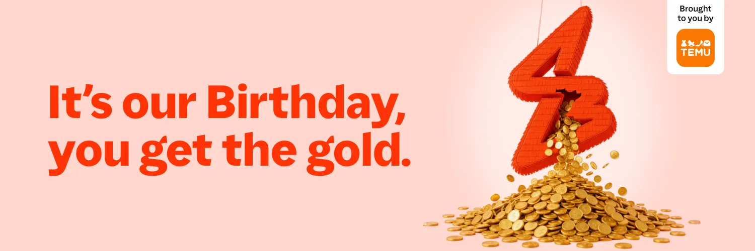 ShopBack Birthday 2026 - Up to 50% off + Cashback + more across Temu, Baby Bunting, Petbarn, and 40+ retailers