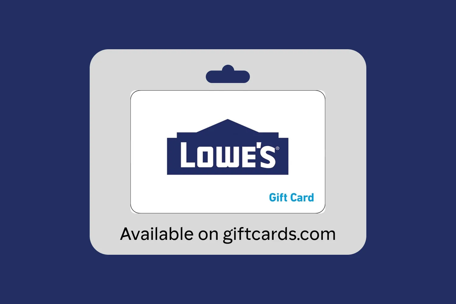Lowe’s Gift Cards by giftcards.com hero banner