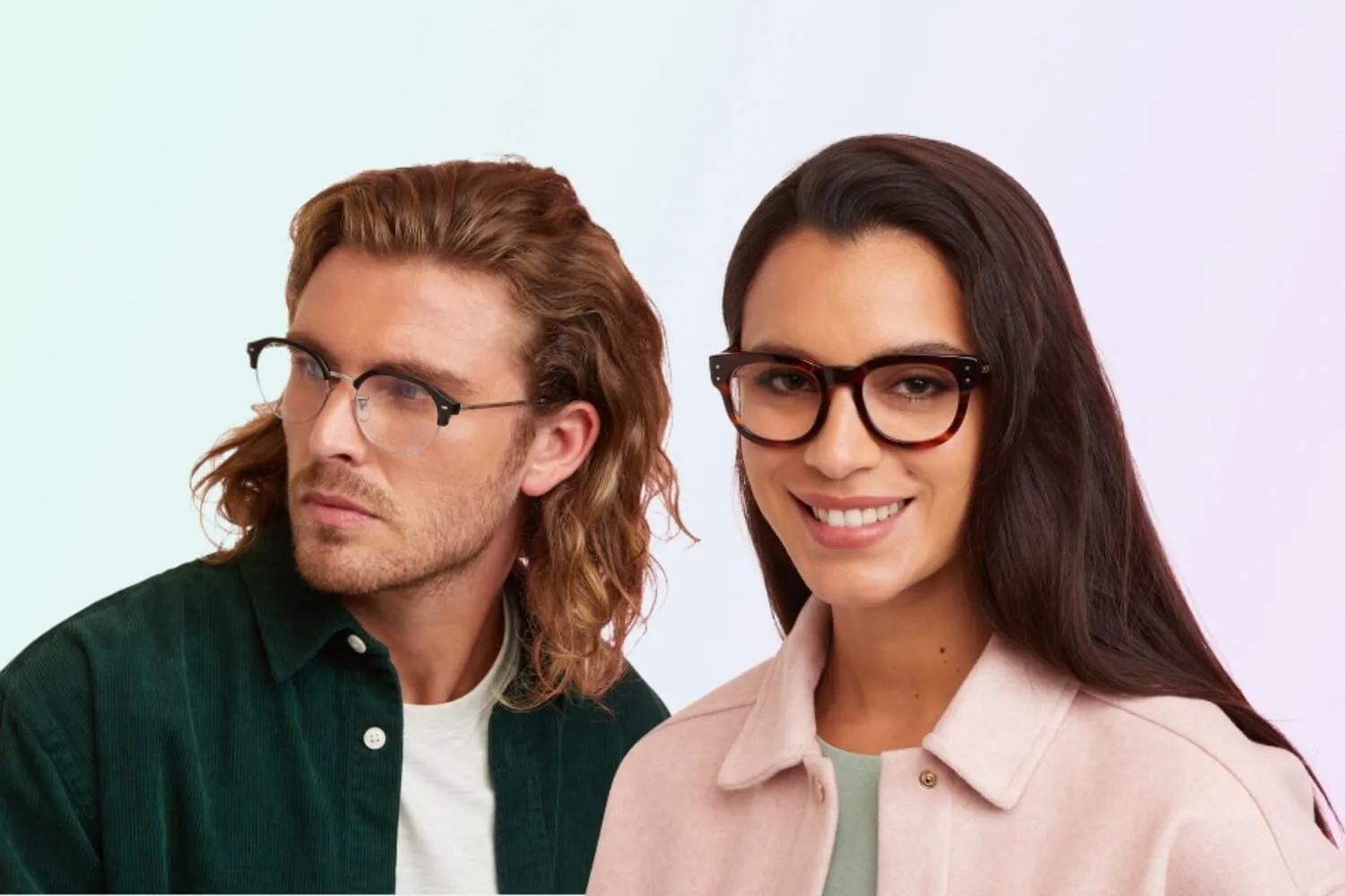 Glasses.com hero banner