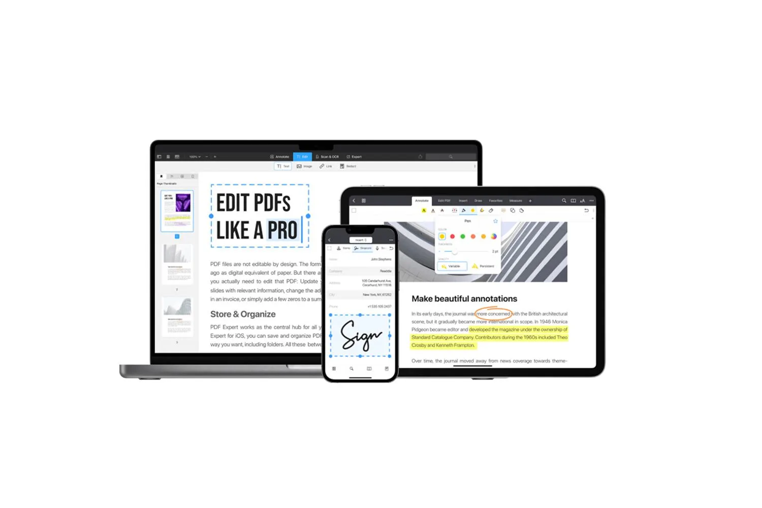 PDF Expert for Mac hero banner