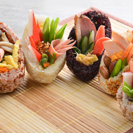 1 x Any Rice Roll + Cold Drink + Dessert
