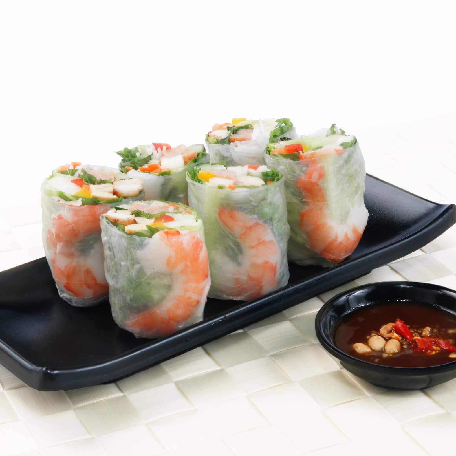 1 x Summer Rolls with Prawns + Grilled Chicken + Chicken Ham (2 Rolls) at So Pho - Get Deals, Cashback and Rewards with ShopBack GO