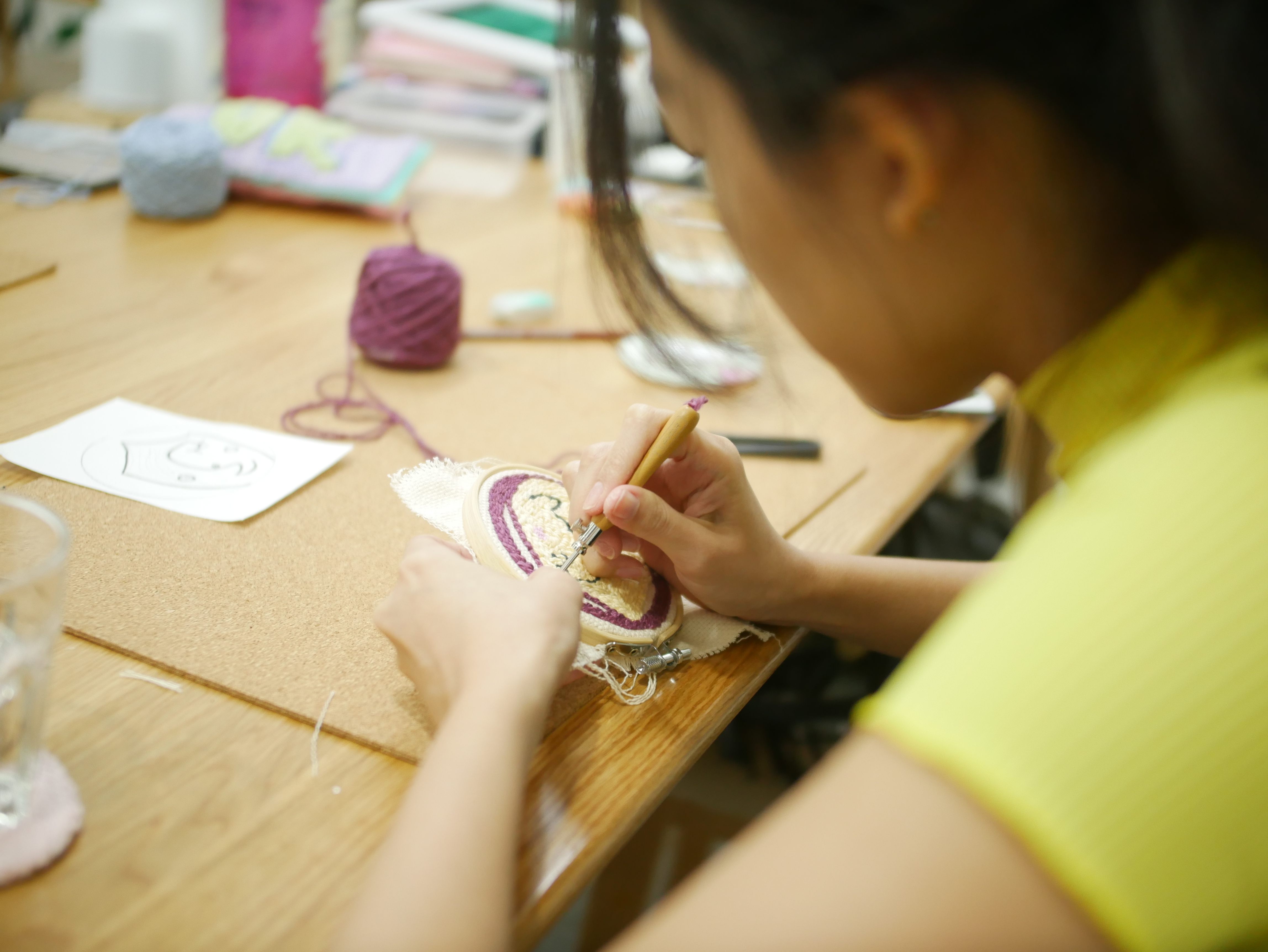 3 Hours Punch Needle Workshop with Free Tea (1 pax) at Hueplay Studio - Get Deals, Cashback and Rewards with ShopBack GO